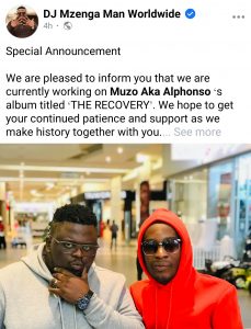 Muzo Aka Alphonso 'New Album' - The Recovery