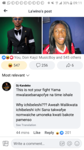 This is not your fight Yama mwalasebanapofye na time ishale