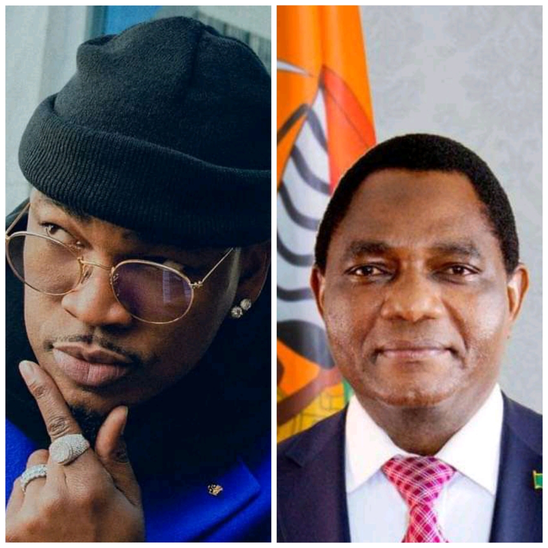President HH meets an American artist Ne-Yo who is to perform at the Stanbic music festival